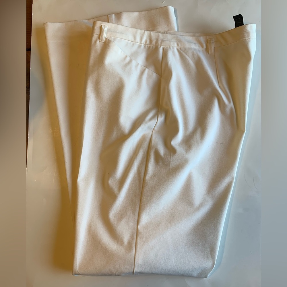 The Limited Stretch White wide leg pants, women size 14